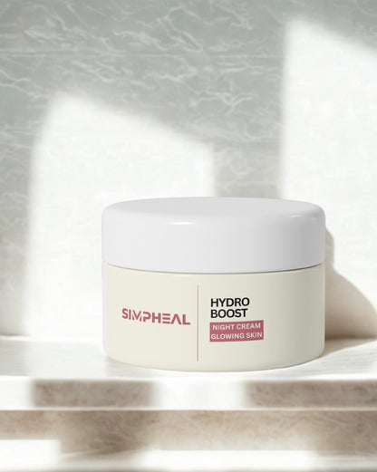 Simpheal Green Tea & Licorice Night Cream | Hydration + Gentle Exfoliation | For Oily & Combination Skin | 50ml